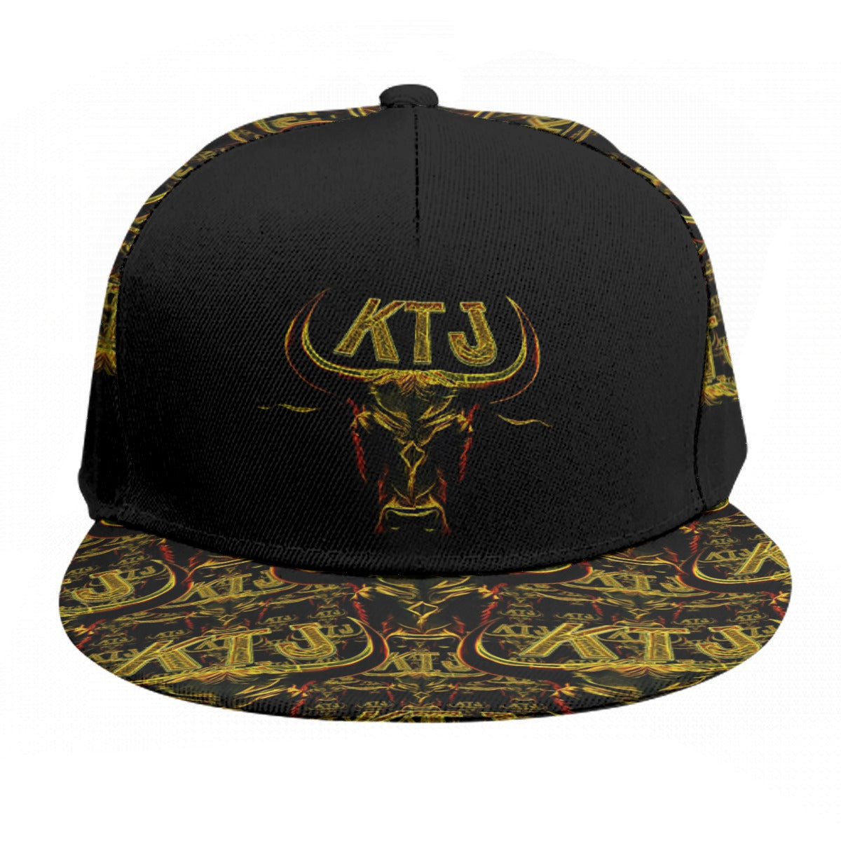 KTJ: HEBREW TRUE 01-01 Designer Flat Brim Baseball Cap