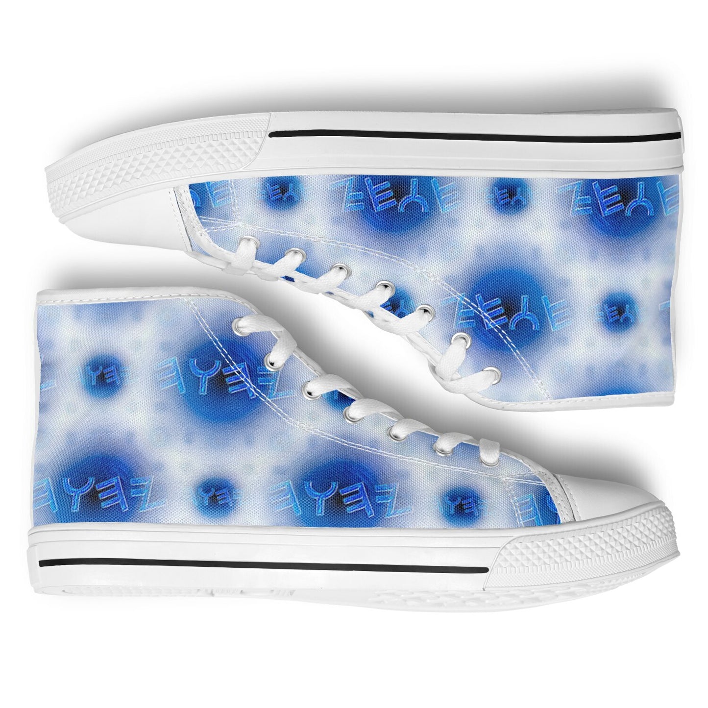 Creator Yahuah 01: Moon, Air & Water Urban Peak High Top Unisex Canvas Shoes