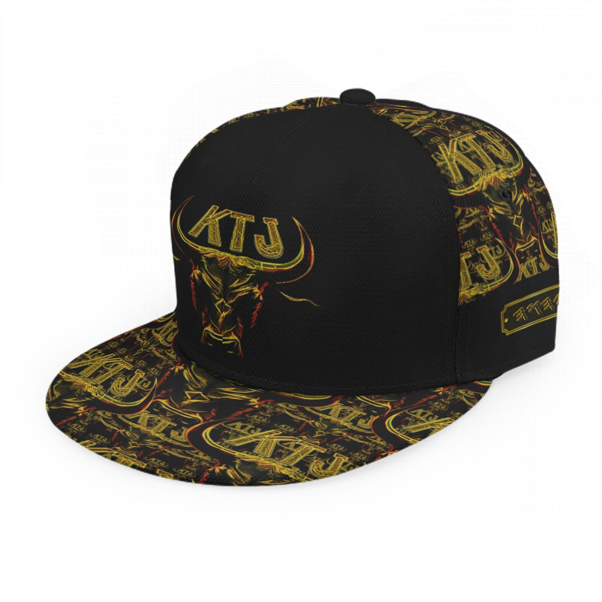 KTJ: HEBREW TRUE 01-01 Designer Flat Brim Baseball Cap