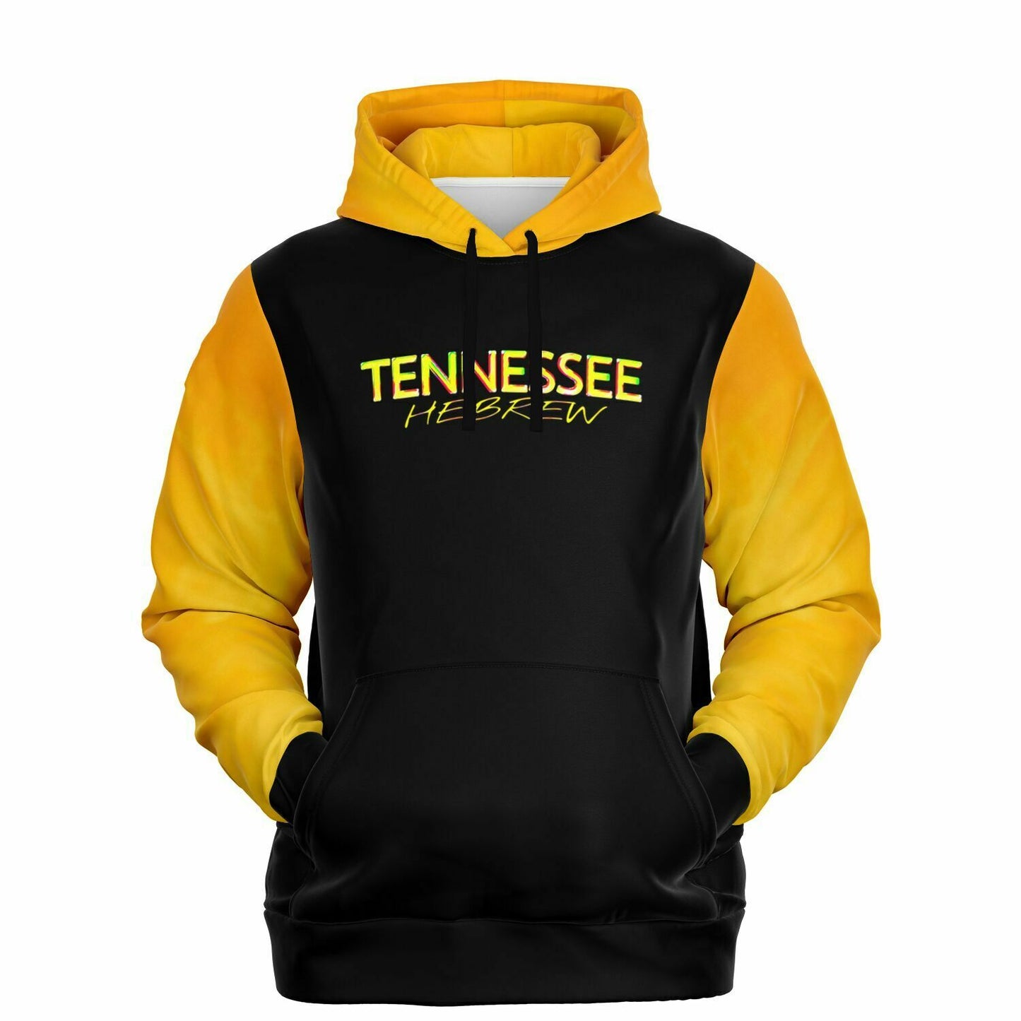 Tennessee Hebrew 01 Men's Designer Fashion Triblend Fleece Lined Pullover Hoodie