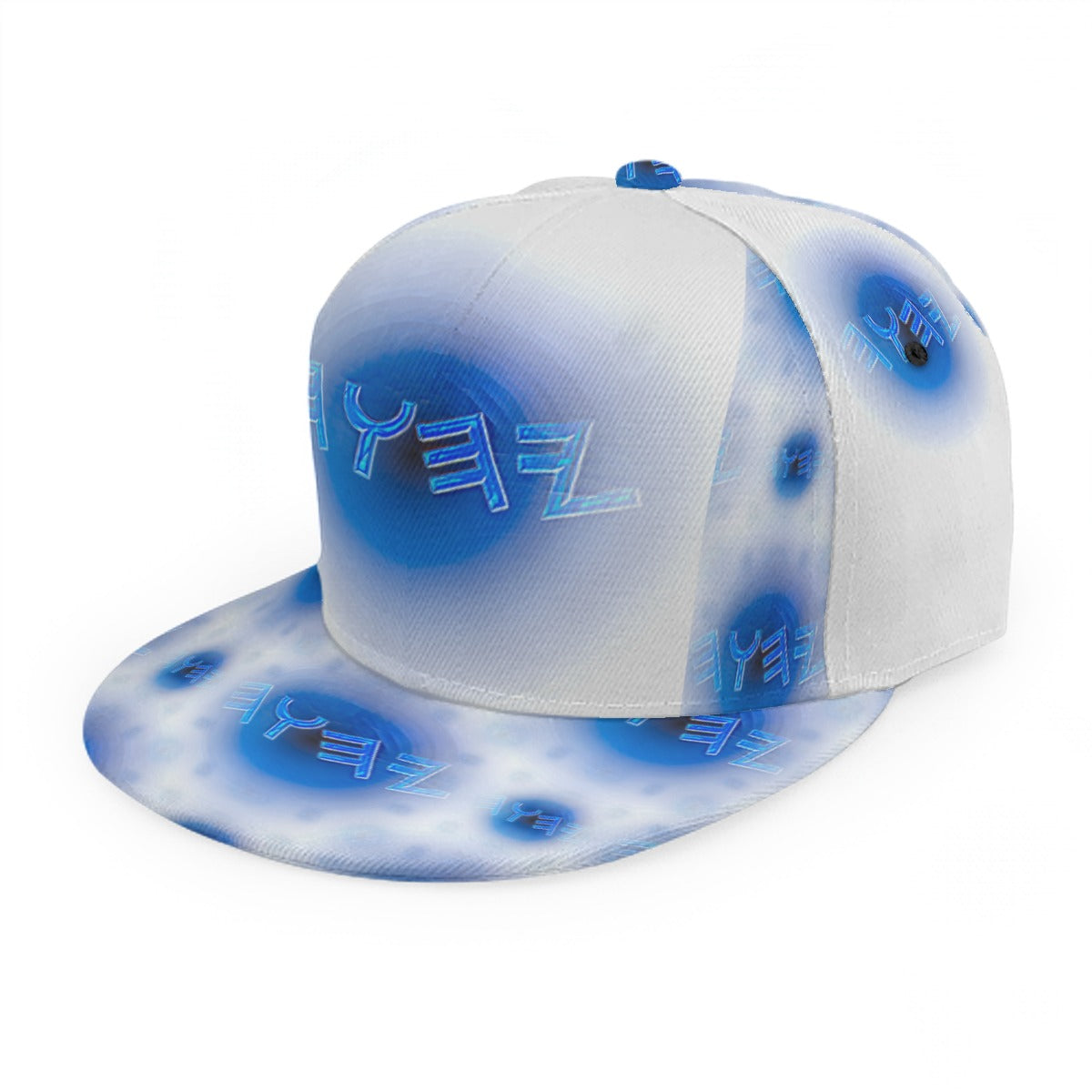 Creator Yahuah 01: Moon, Air & Water Designer Flat Brim Baseball Cap