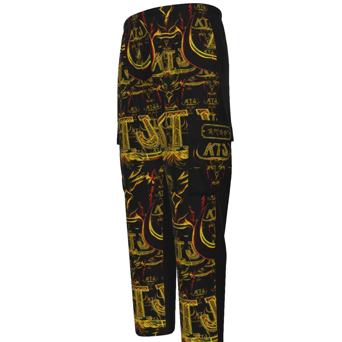 KTJ: HEBREW TRUE 01-01 Men's Designer Cargo Sweatpants