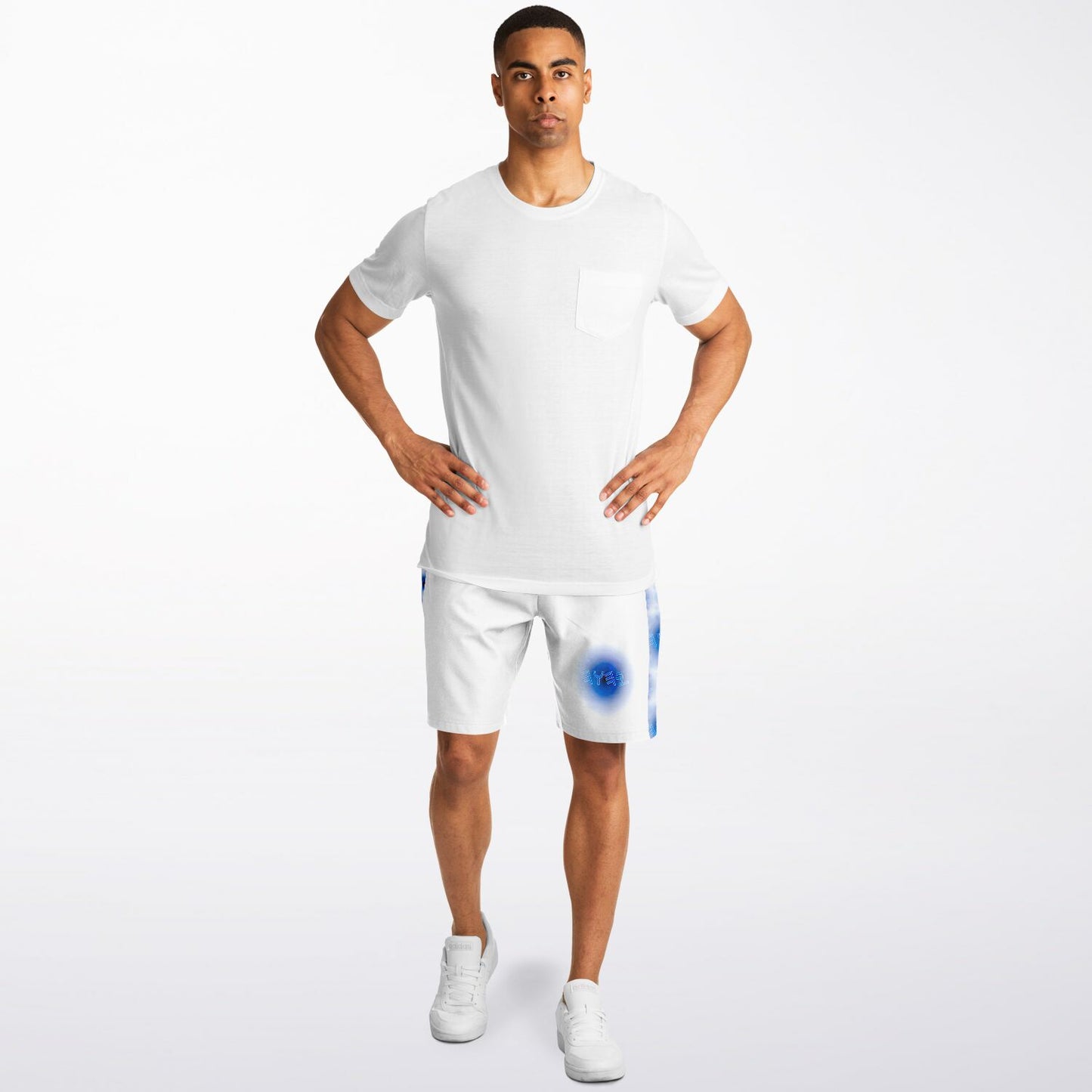 Creator Yahuah 01: Moon, Air & Water Men's Designer Triblend Jogger Shorts