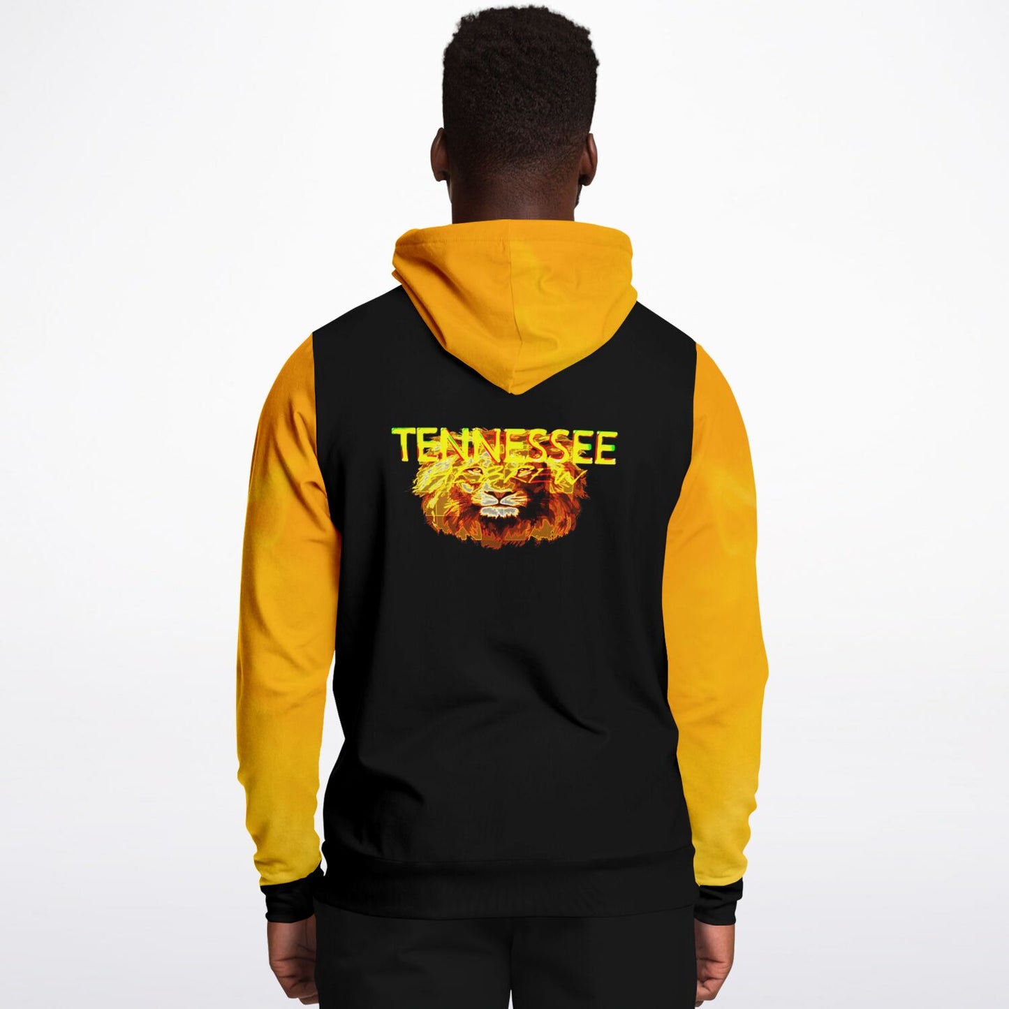 Tennessee Hebrew 01 Men's Designer Fashion Triblend Fleece Lined Pullover Hoodie