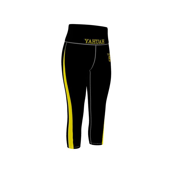 Yahuah-Tree of Life 02-01 Elect Designer Capri Sports Leggings