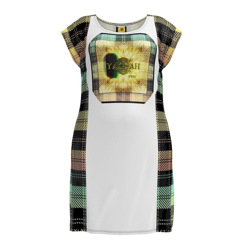 Picture Plaided 01-01 Designer Tunic T-shirt Dress