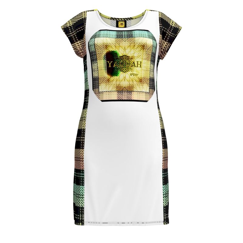 Picture Plaided 01-01 Designer Tunic T-shirt Dress