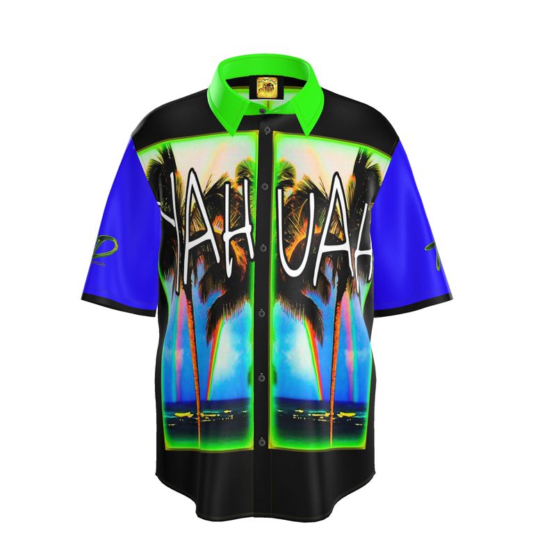 Resort Yahuah 01-01 Men's Designer Spread Collar Shirt