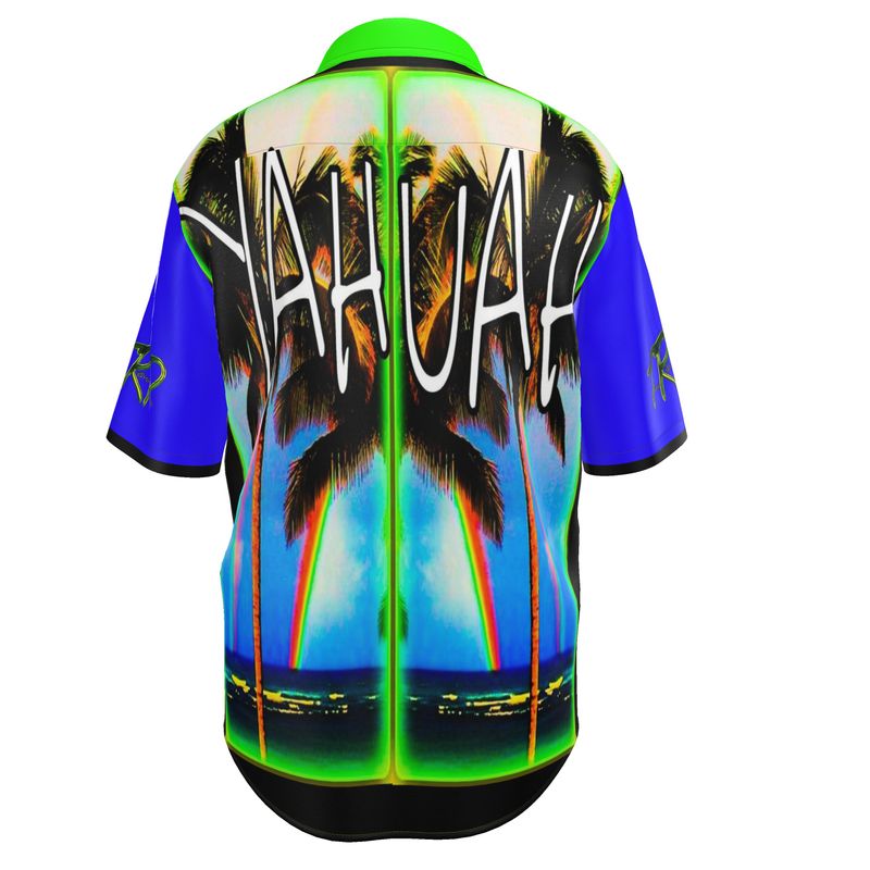 Resort Yahuah 01-01 Men's Designer Spread Collar Shirt