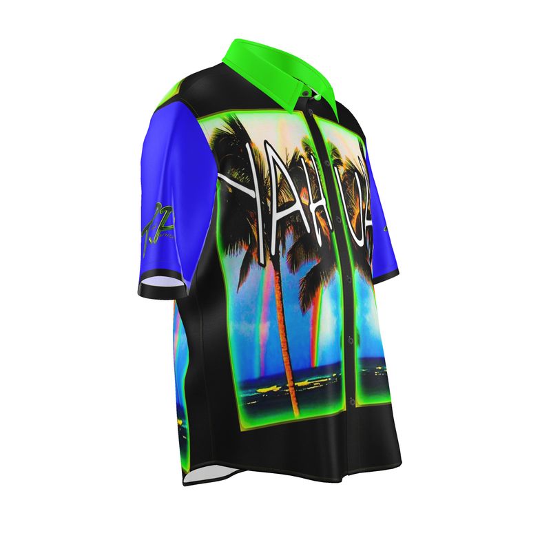 Resort Yahuah 01-01 Men's Designer Spread Collar Shirt