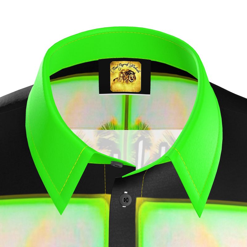 Resort Yahuah 01-01 Men's Designer Spread Collar Shirt