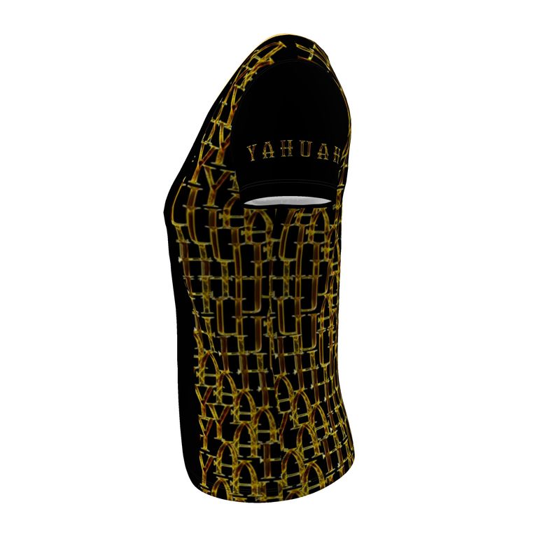 Camo Yahuah 02-01 Ladies Designer Scoop Neck T-shirt