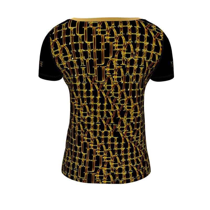 Camo Yahuah 02-01 Ladies Designer Scoop Neck T-shirt