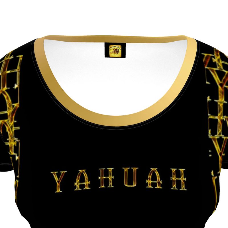 Camo Yahuah 02-01 Ladies Designer Scoop Neck T-shirt