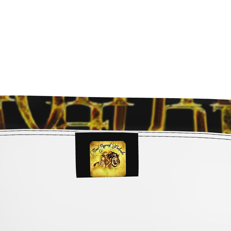 Camo Yahuah 02: Woven in Gold Bandeau Top