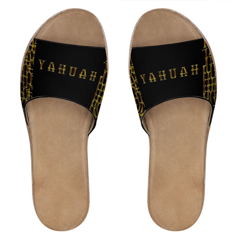 Camo Yahuah 02-01 Ladies Leather Slide Sandals