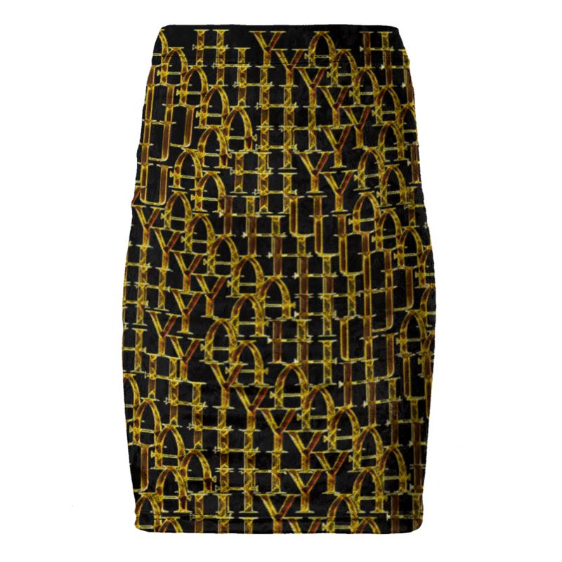 Camo Yahuah 02-01 Designer Pencil Mini Skirt