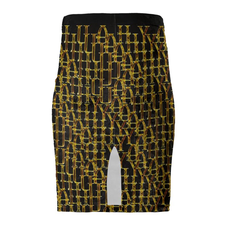 Camo Yahuah 02-01 Designer Pencil Mini Skirt