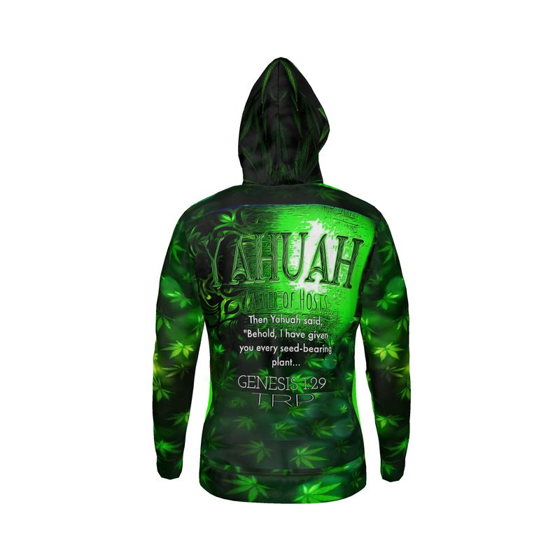 Yahuah-Green Master 01 Designer Unisex Full Zip Hoodie