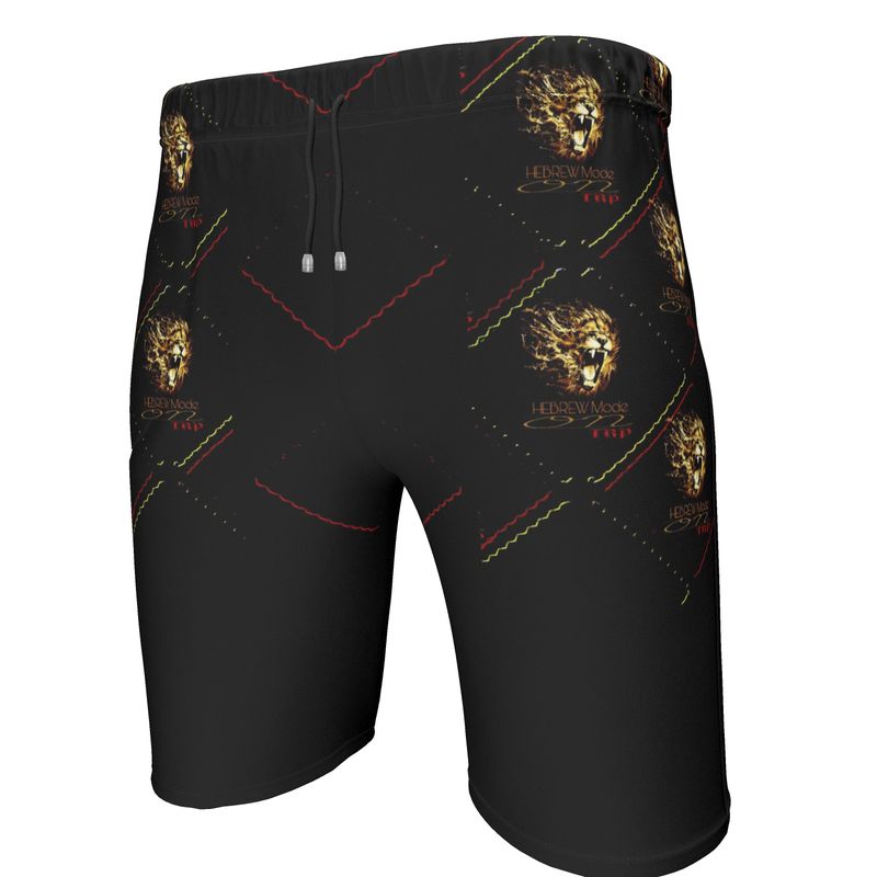 Hebrew Mode - On 02 Men's Designer Sweat Shorts (Knee High)
