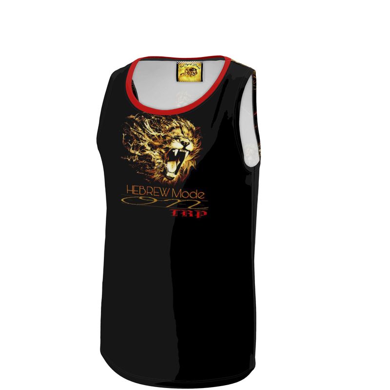 Hebrew Mode - On 02 Men's Designer Flowy Sleeveless T-shirt