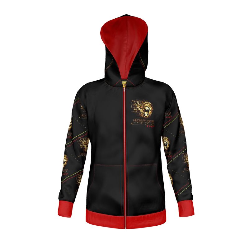 Hebrew Mode - On 02 Designer Unisex Full Zip Hoodie