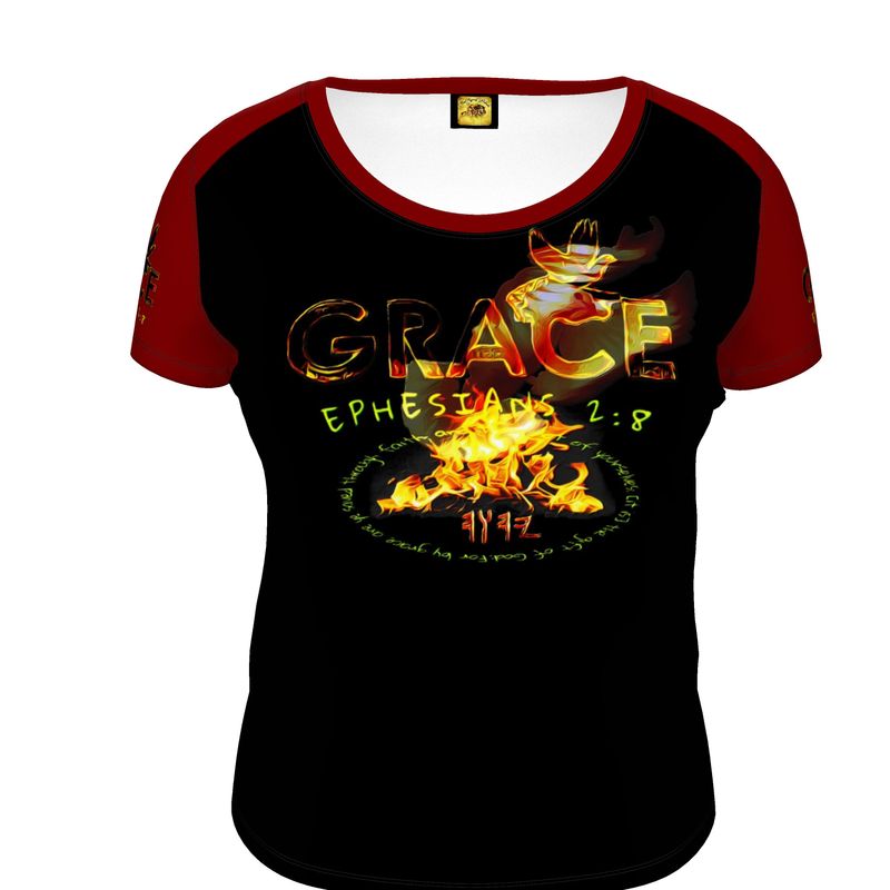 Grace 101-01 Ladies Designer Scoop Neck T-shirt