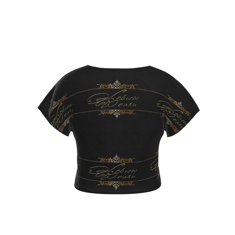 Hebrew Woman 01-01 Designer Cropped T-shirt
