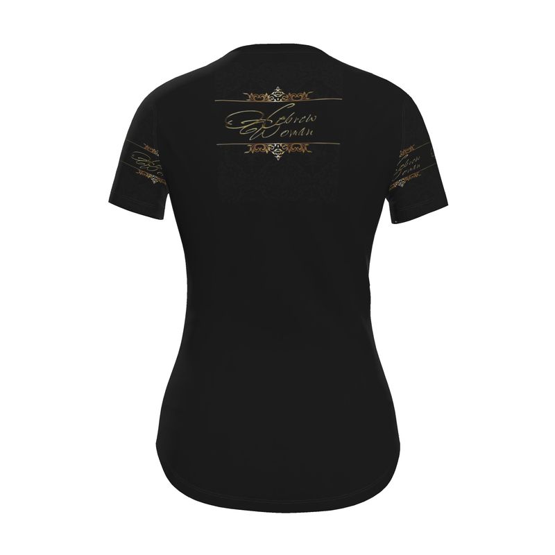 Hebrew Woman 01-01 Ladies Designer Slim Fit Jersey T-shirt