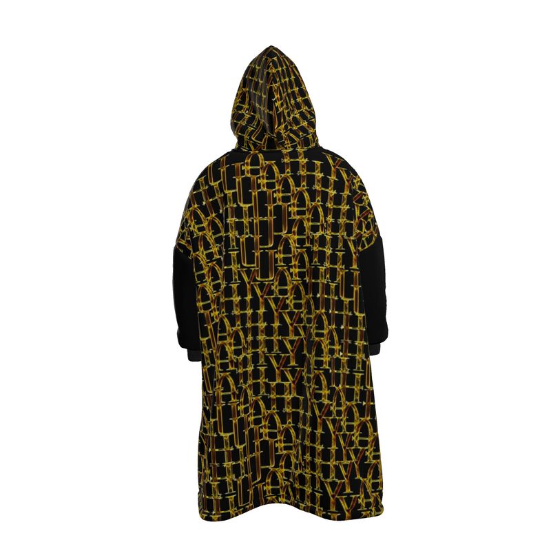 Camo Yahuah 02-01 Designer Unisex Fleece Pullover Blanket Hoodie