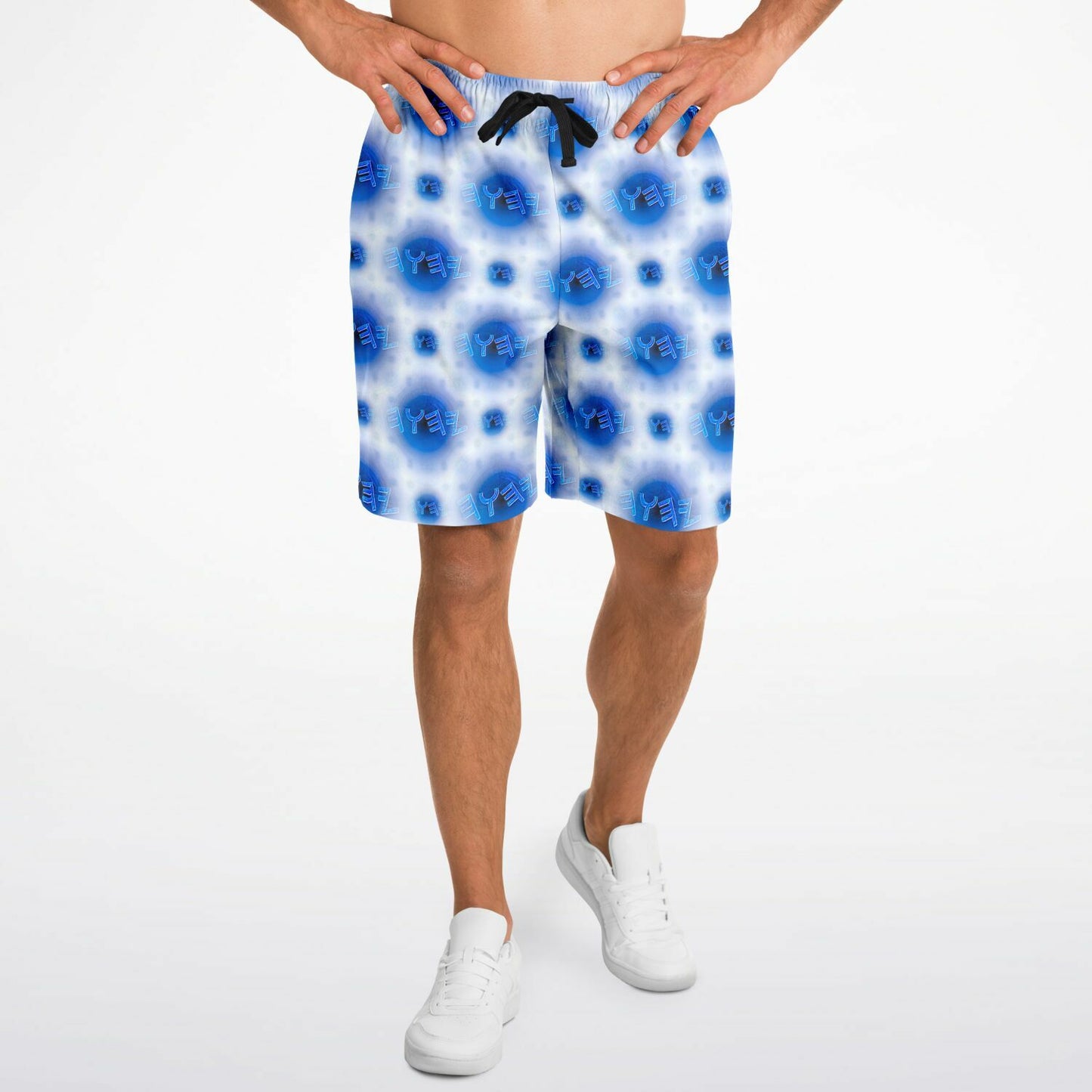 Creator Yahuah 01: Moon, Air & Water Men's Designer Fashion Triblend Elastic Shorts