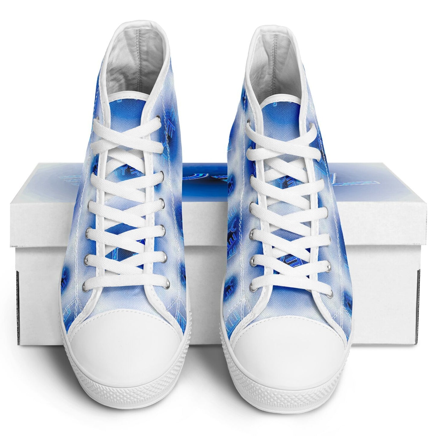Creator Yahuah 01: Moon, Air & Water Urban Peak High Top Unisex Canvas Shoes