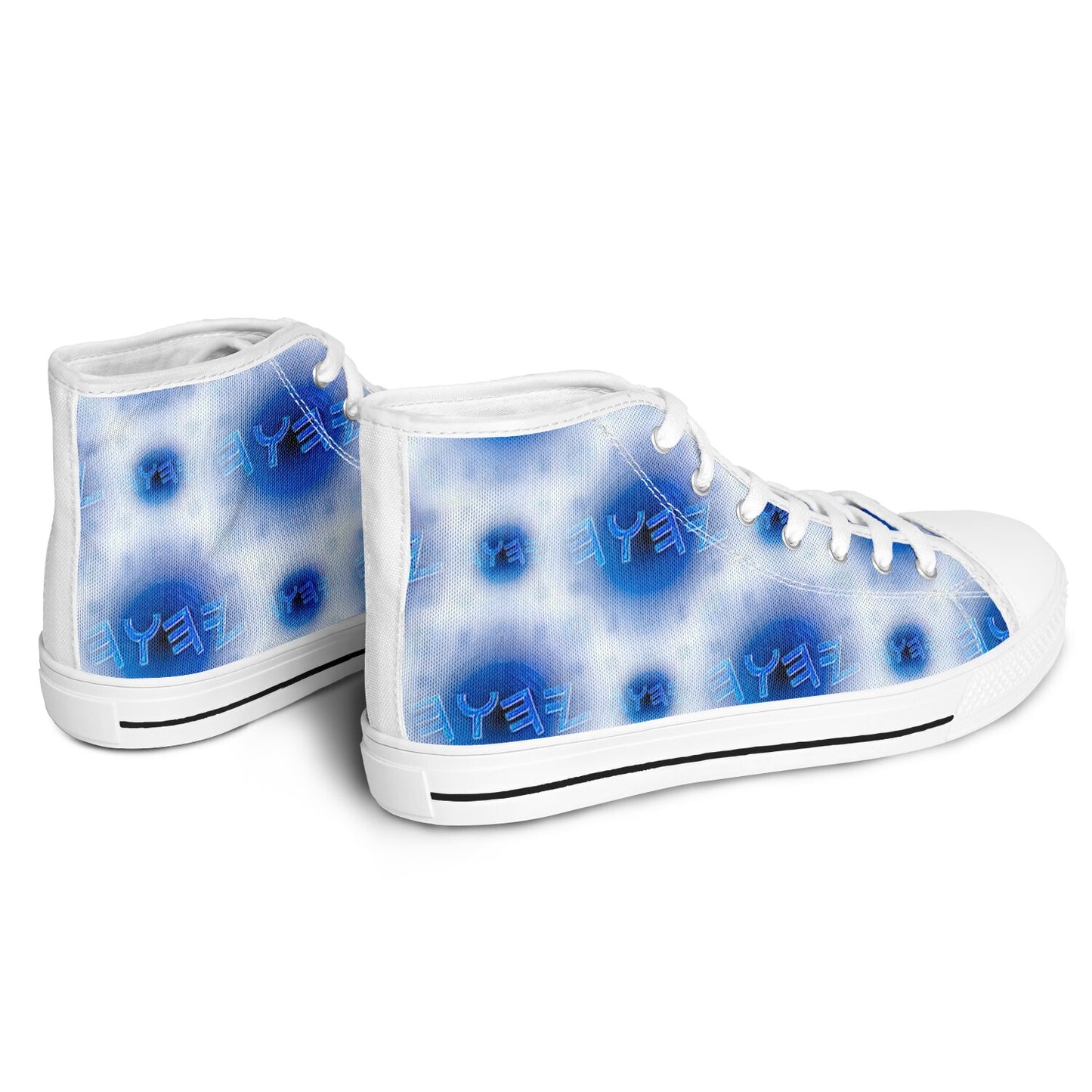 Creator Yahuah 01: Moon, Air & Water Urban Peak High Top Unisex Canvas Shoes