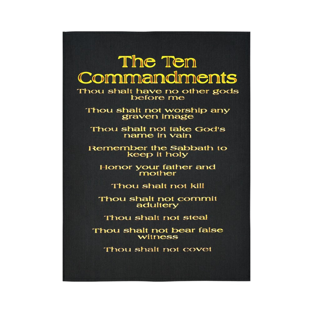 Ten Commandments 01 Vertical Wall Tapestry 5ft (W) x 6.8ft (H)