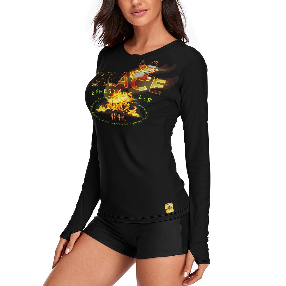 Grace 101-01 Ladies Designer Long Sleeve T-shirt