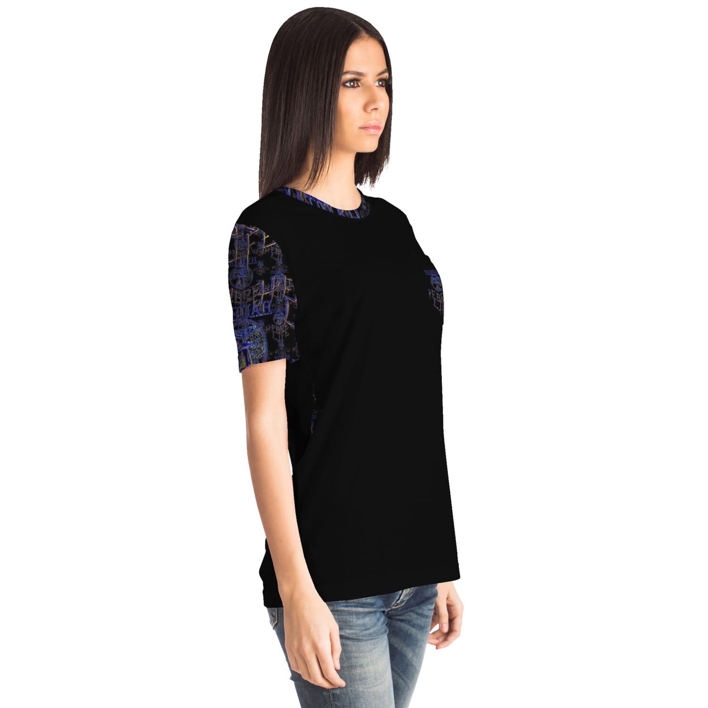 Hebrew Life 01-02 Designer Unisex Pocket T-shirt