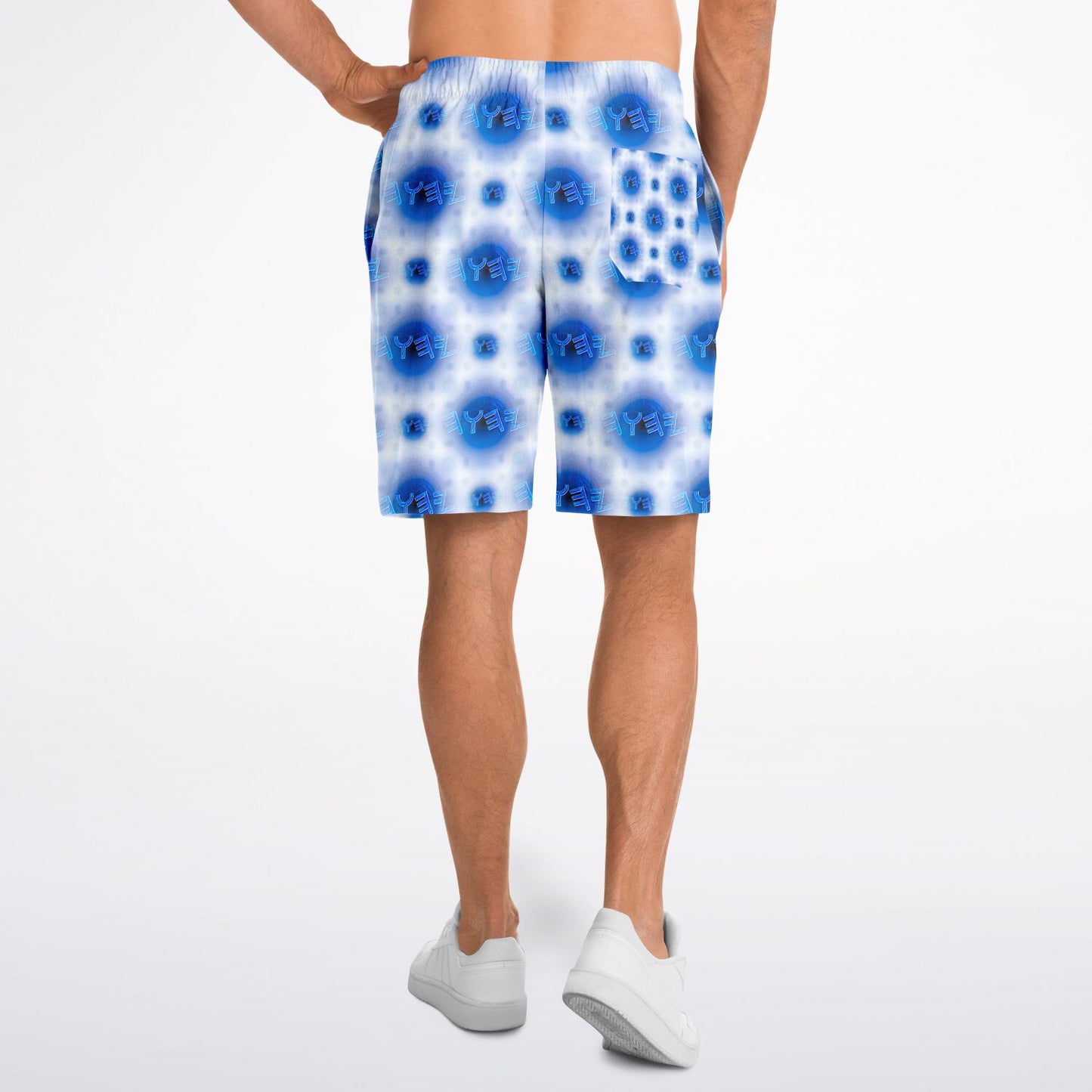 Creator Yahuah 01: Moon, Air & Water Men's Designer Fashion Triblend Elastic Shorts