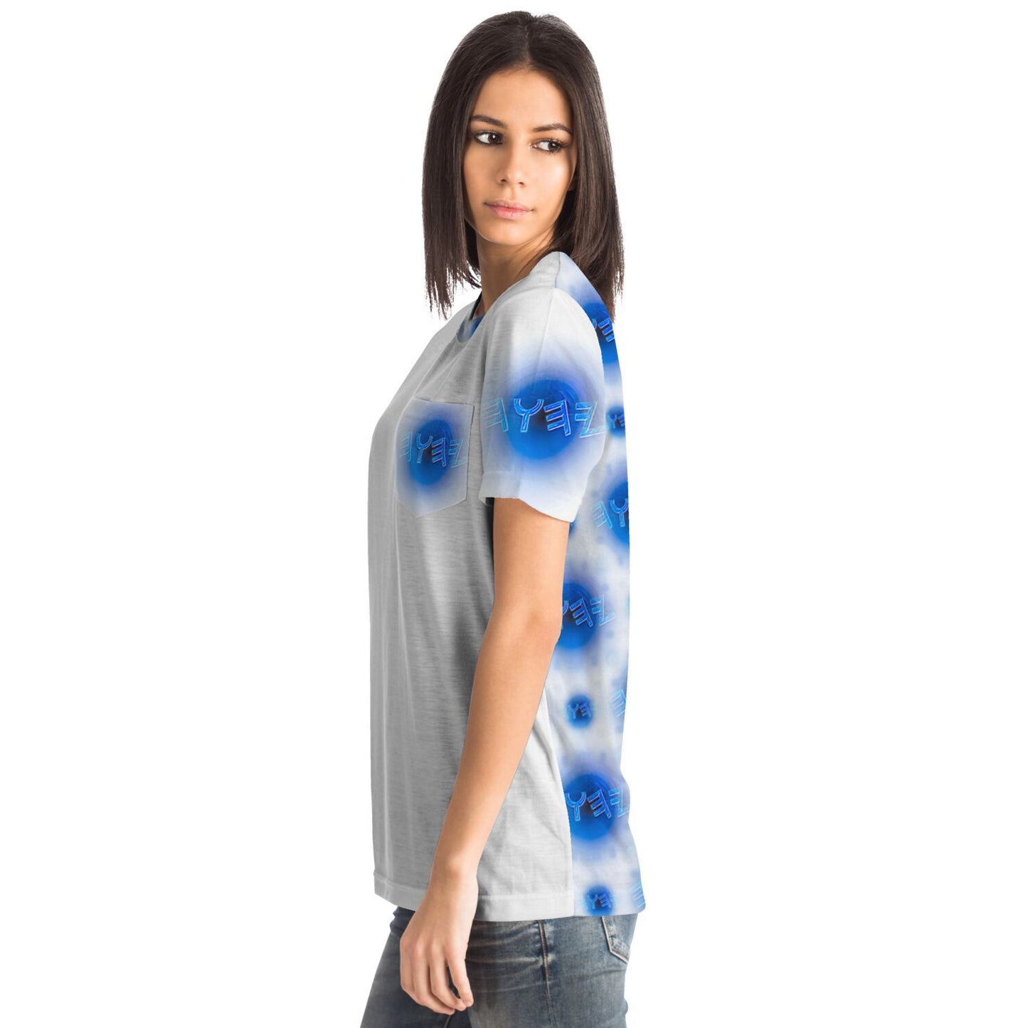 Creator Yahuah 01: Moon, Air & Water Designer Unisex Pocket T-shirt