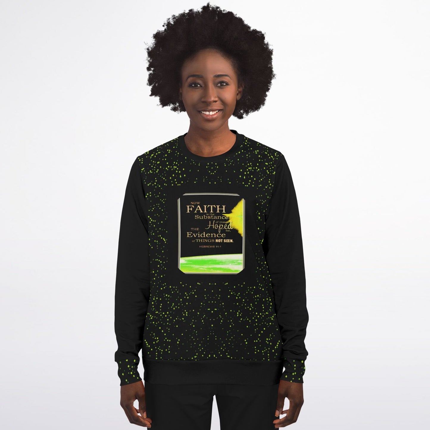 Faith 01 Designer Fashion Triblend Unisex Sweatshirt
