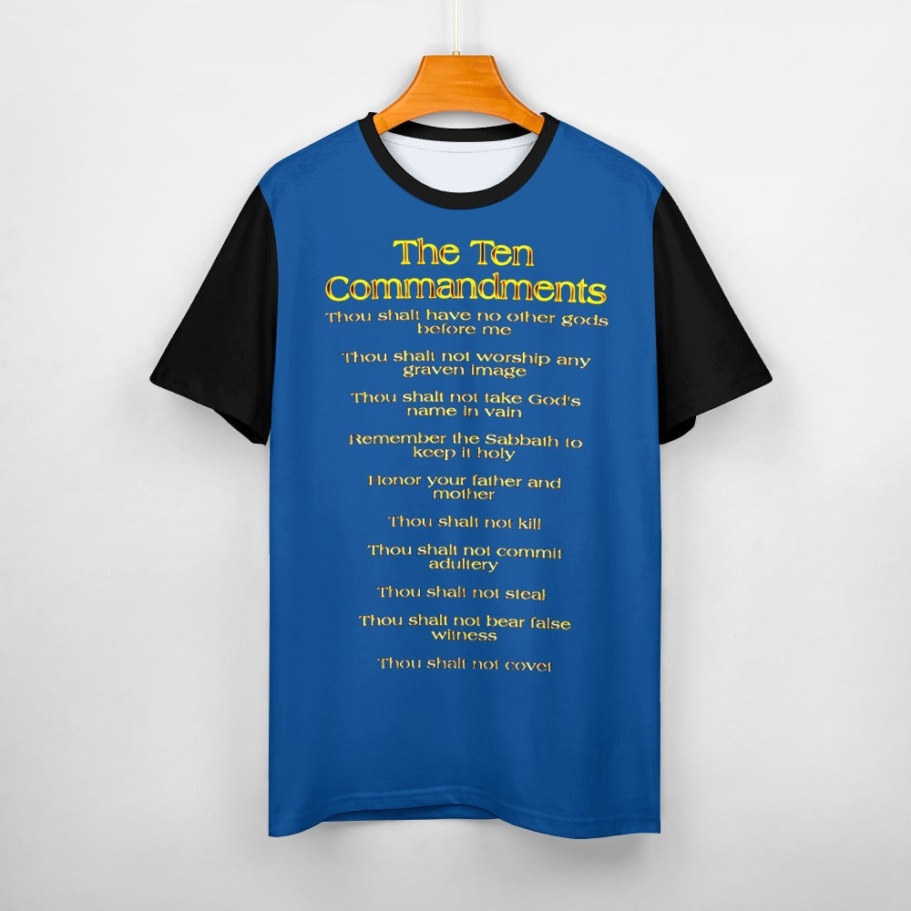 Ten Commandments 01 Ladies Designer Cotton T-shirt (4 Colors)