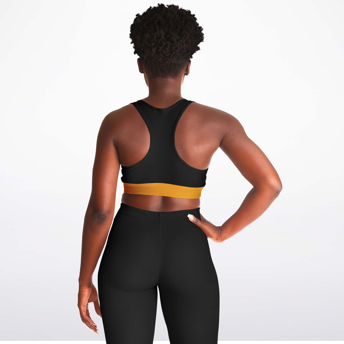Tennessee Hebrew 01 Designer Padded Racerback Sports Bra