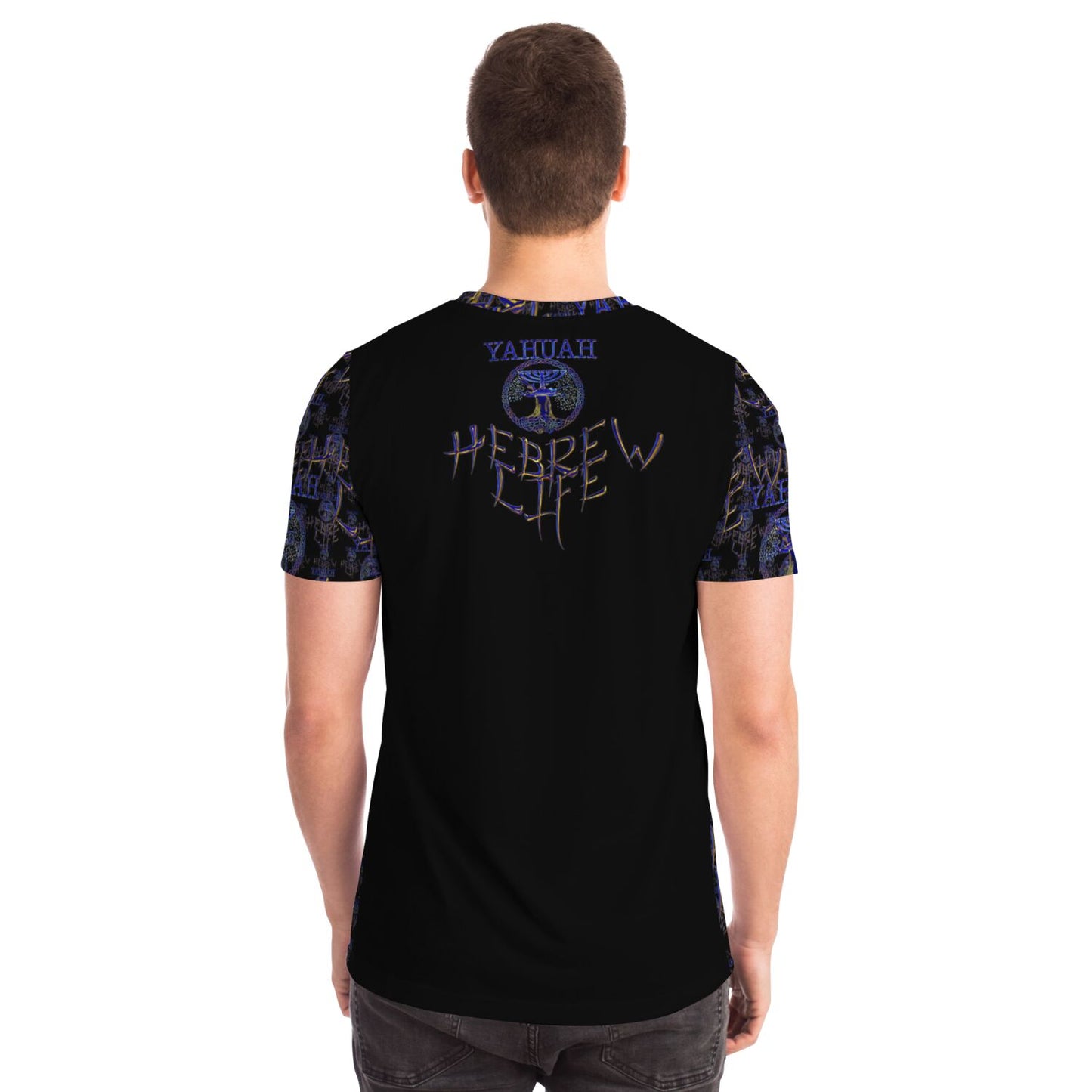 Hebrew Life 01-02 Designer Unisex Pocket T-shirt
