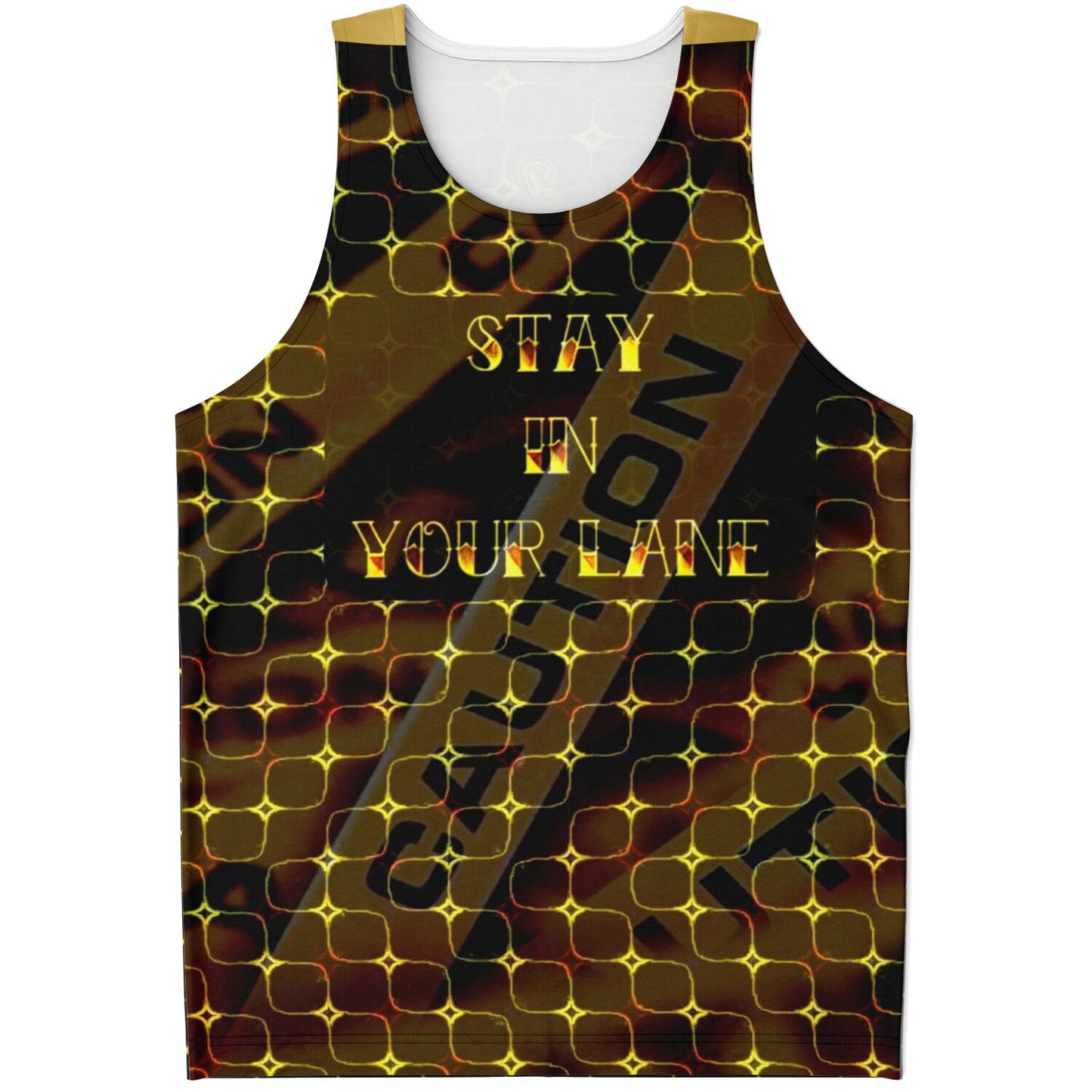 STAY IN YOUR LANE 02-01 Designer Unisex Tank Top
