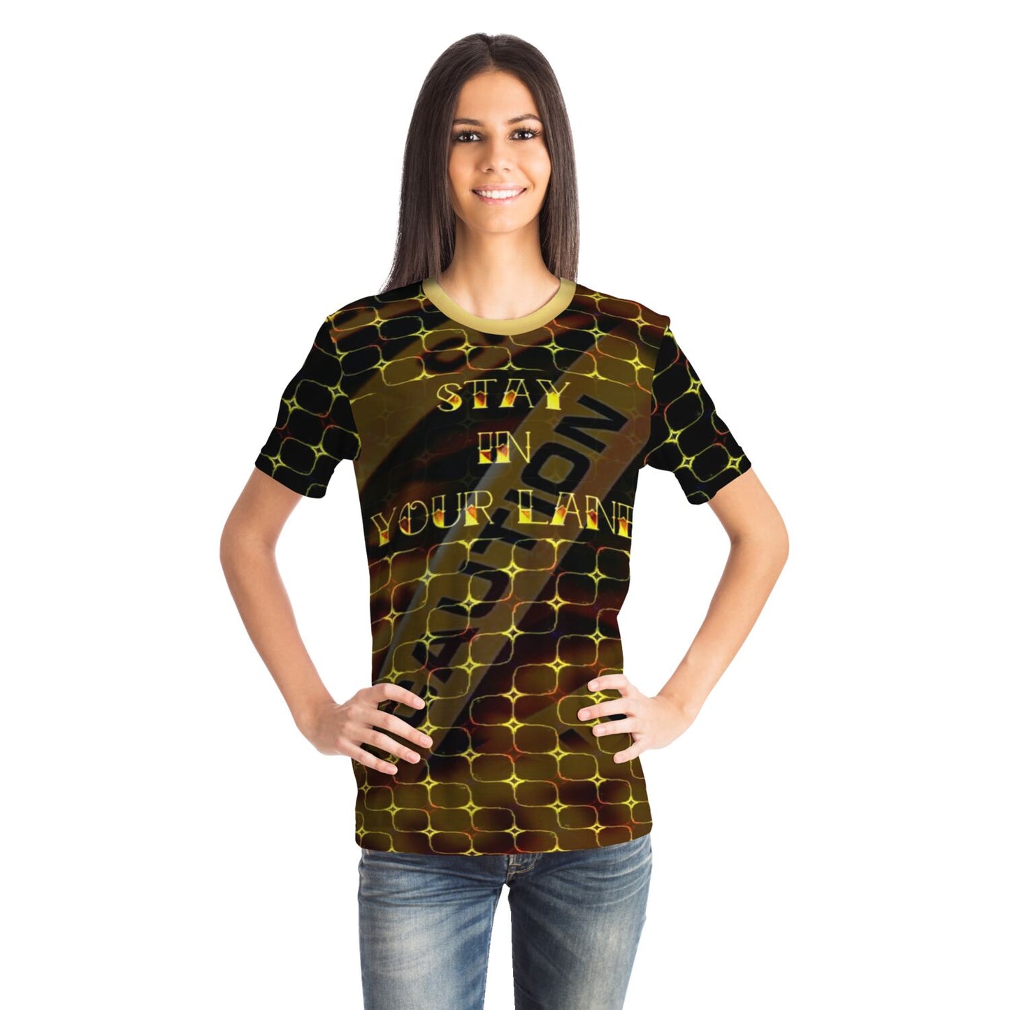 STAY IN YOUR LANE 02-01 Designer Unisex T-shirt