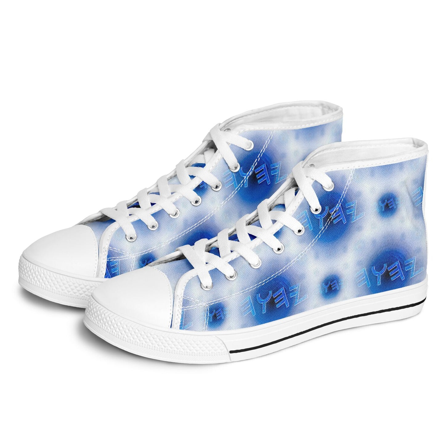 Creator Yahuah 01: Moon, Air & Water Urban Peak High Top Unisex Canvas Shoes