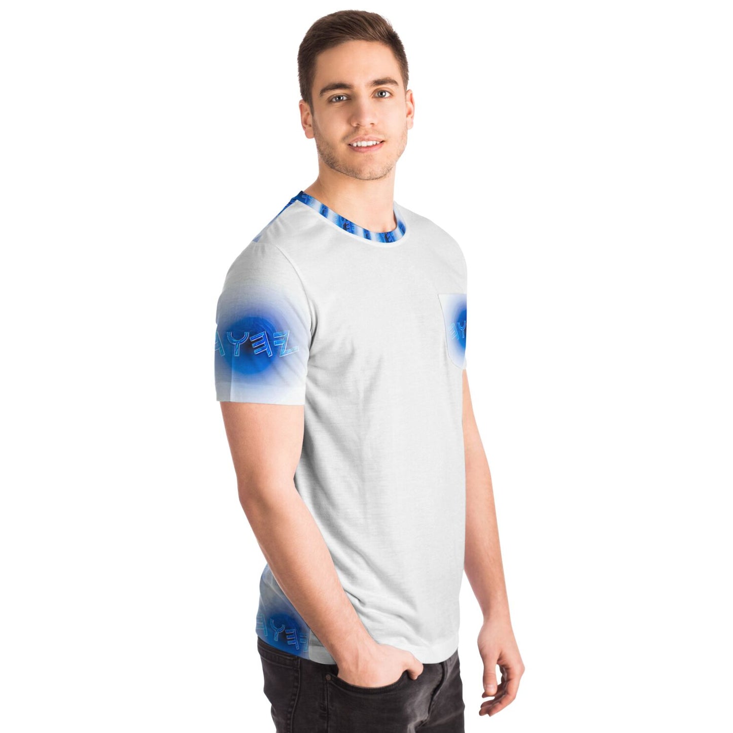 Creator Yahuah 01: Moon, Air & Water Designer Unisex Pocket T-shirt