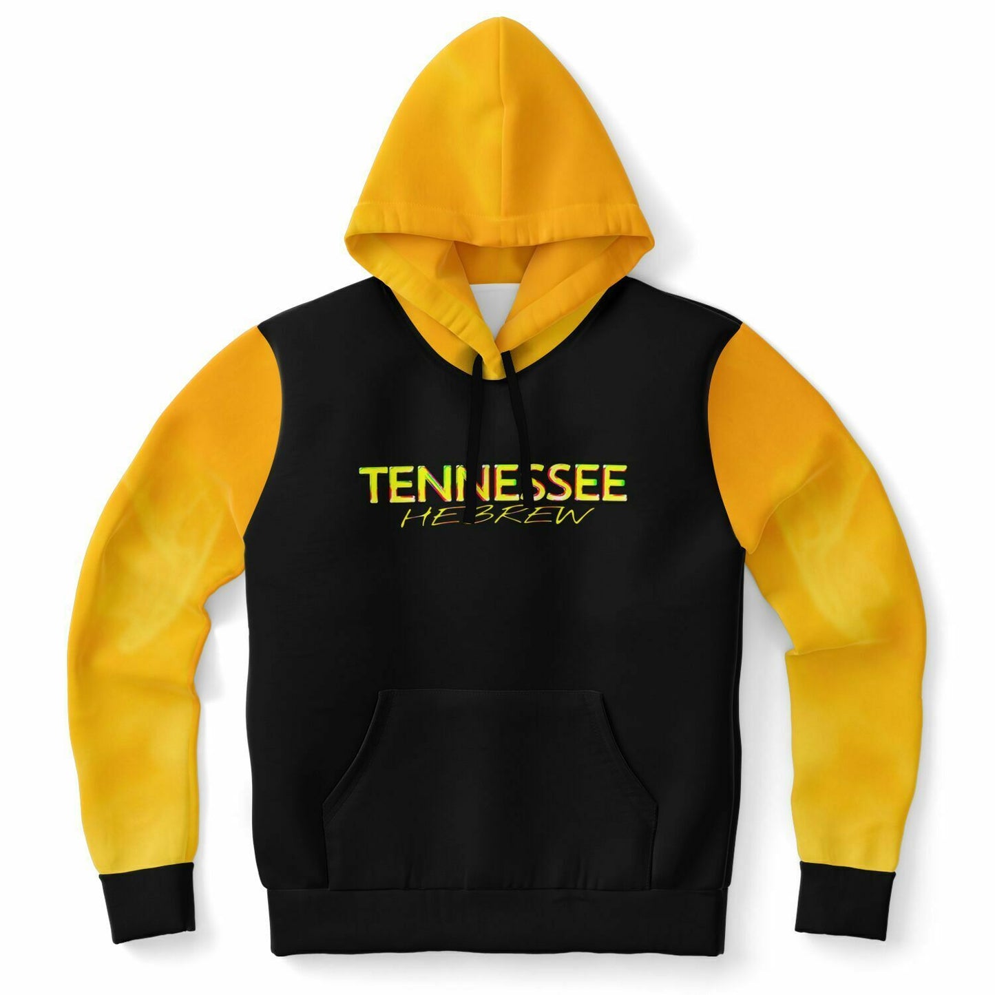 Tennessee Hebrew 01 Men's Designer Fashion Triblend Fleece Lined Pullover Hoodie