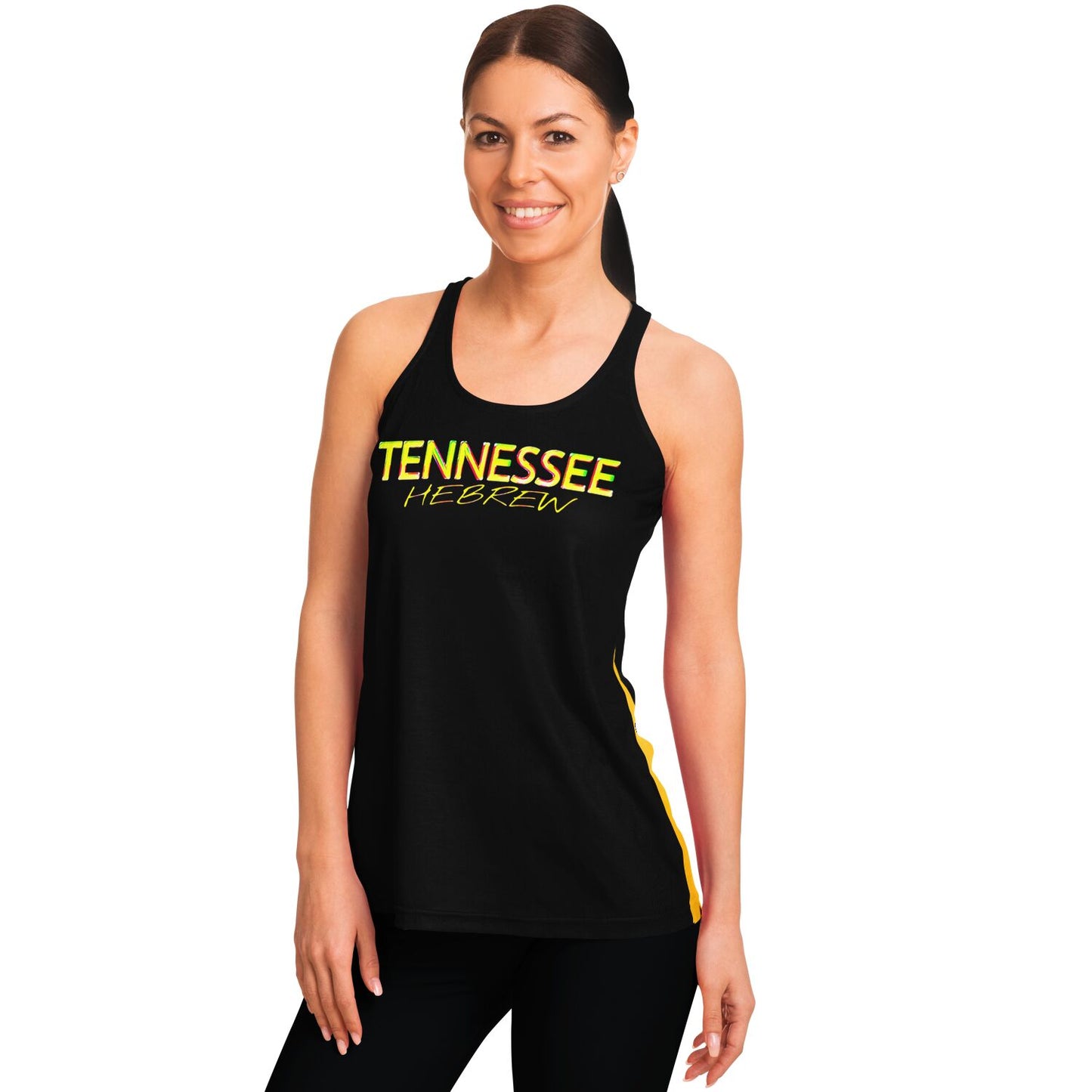 Tennessee Hebrew 01 Ladies Designer Flowy Racerback Tank Top