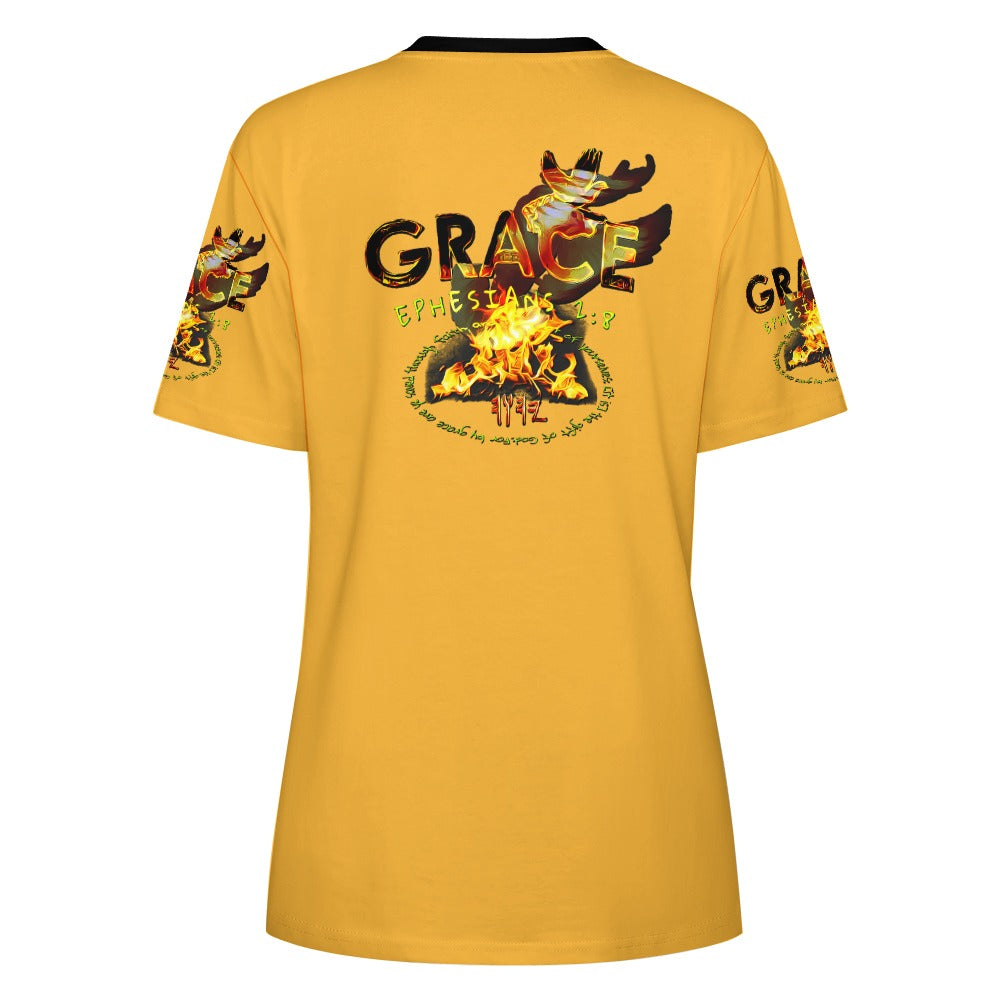 Grace 101-01 Ladies Designer Cotton T-Shirt (4 colors)
