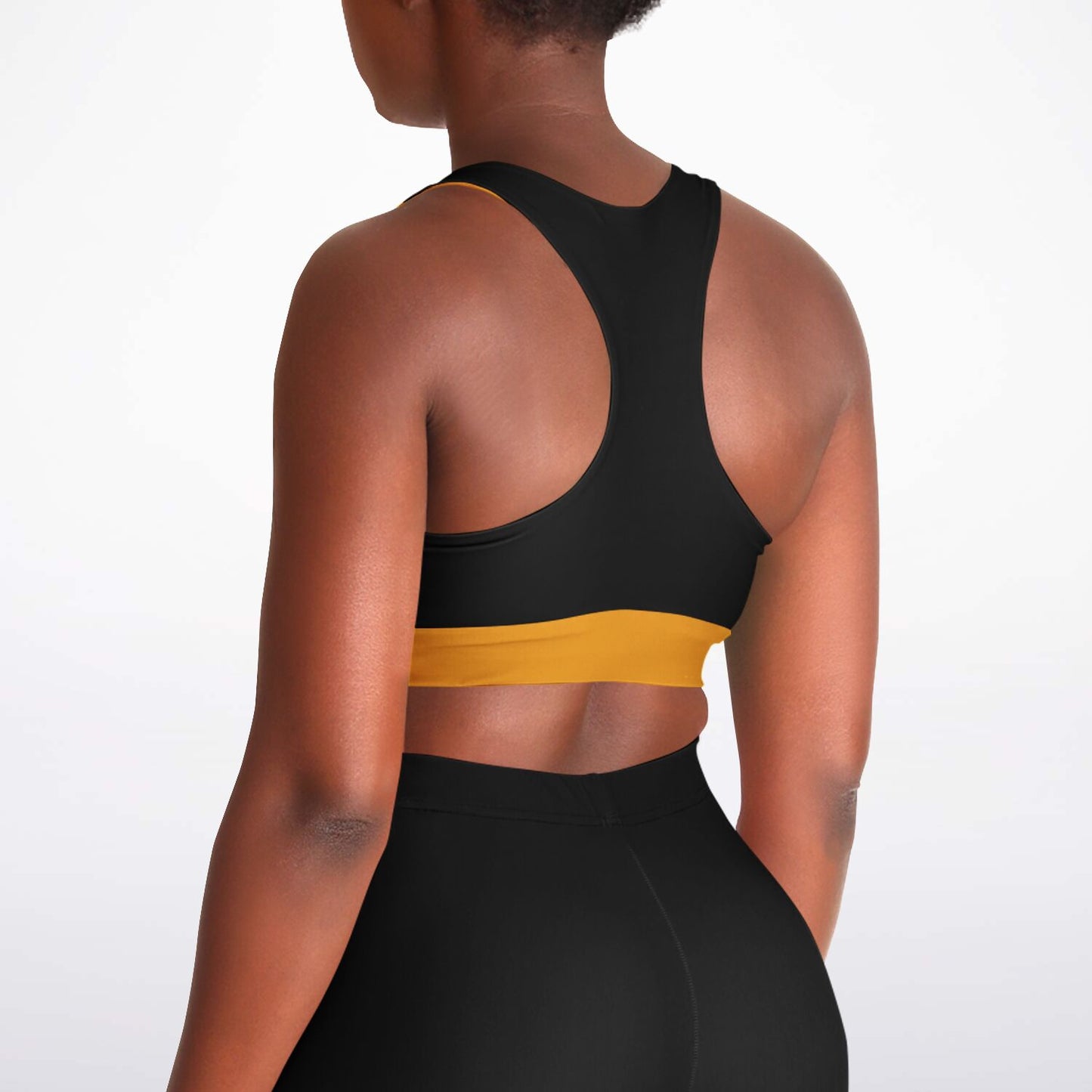 Tennessee Hebrew 01 Designer Padded Racerback Sports Bra